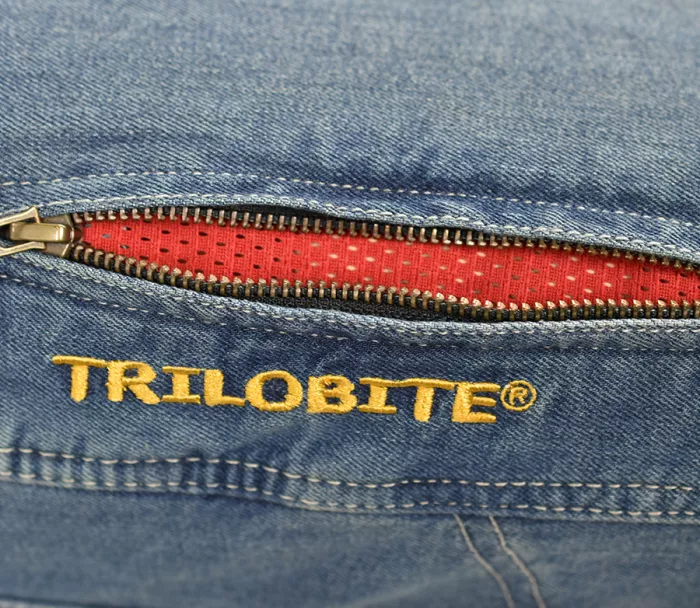 Kevlarové džíny na motorku Trilobite Parado blue