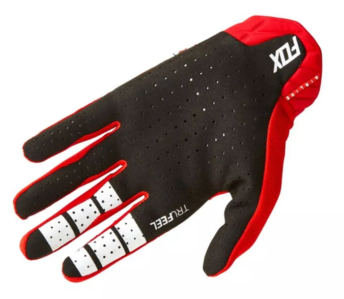 Motokrosové rukavice Fox Airline Glove - Fluorescent Red