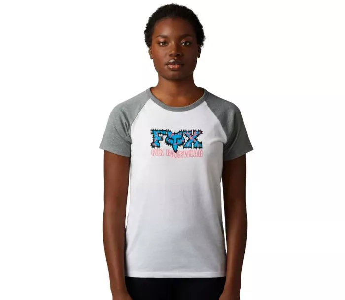 Dámské tričko Fox Barb Wire Raglan Tee - White