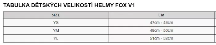 Dětská motokrosová helma Fox Yth V1 Leed Helmet Dot/Ece Black/White