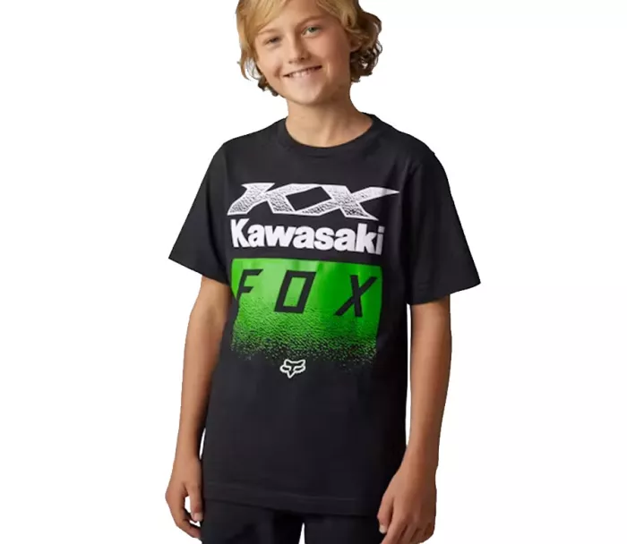 Dětské tričko Fox Youth X Kawi Ss Tee - Black