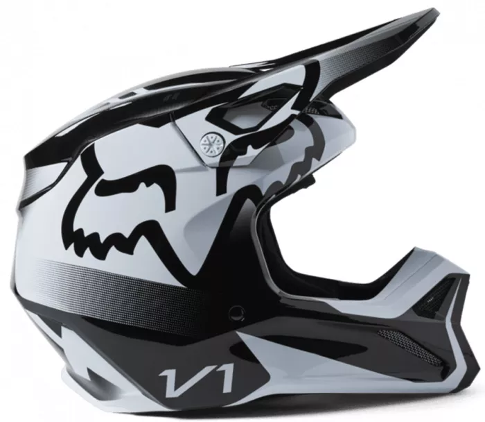 Dětská motokrosová helma Fox Yth V1 Leed Helmet Dot/Ece Black/White