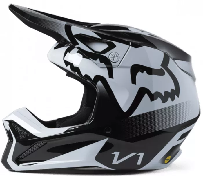 Dětská motokrosová helma Fox Yth V1 Leed Helmet Dot/Ece Black/White