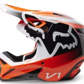Motokrosová helma Fox V1 Leed Helmet Dot/Ece Fluo Orange