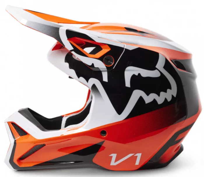 Motokrosová helma Fox V1 Leed Helmet Dot/Ece Fluo Orange