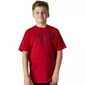 Dětské tričko Fox Youth Legacy Ss Tee - Flame Red