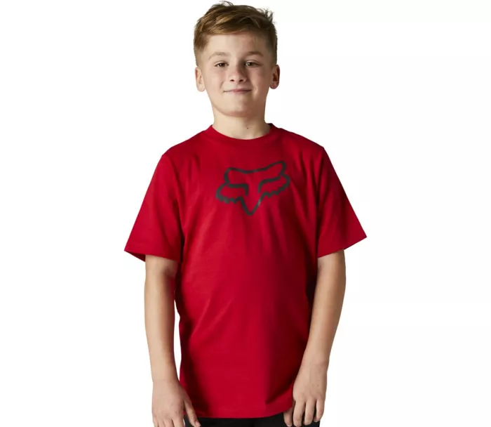 Dětské tričko Fox Youth Legacy Ss Tee - Flame Red