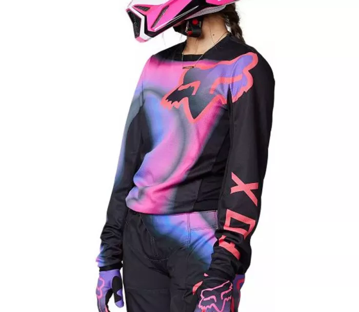 Dámský motokrosový dres Fox Wmns 180 Toxsyk Jersey Black/Pink