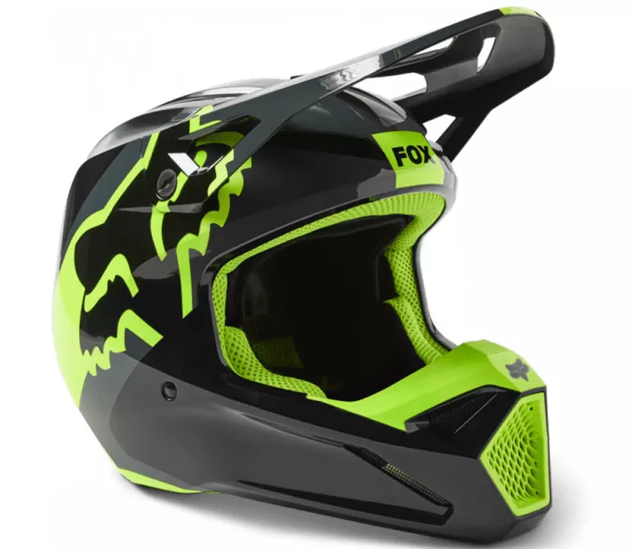 Motokrosová helma Fox  V1 Xpozr Helmet Dot/Ece Black/Grey