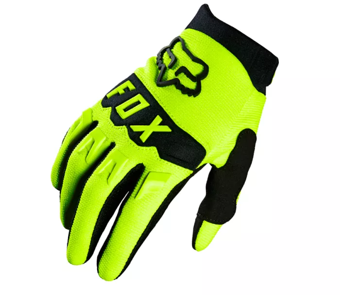 Dětské motokrosové rukavice Fox Yth Dirtpaw fluo/yellow