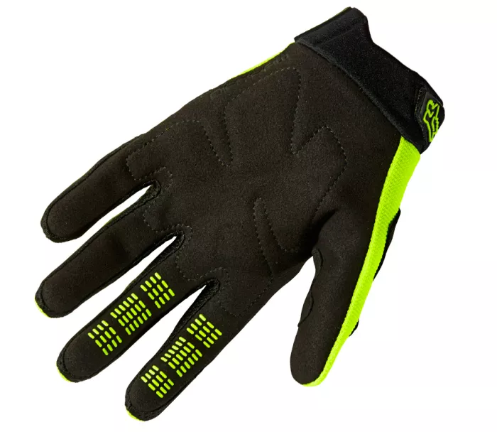 Dětské motokrosové rukavice Fox Yth Dirtpaw fluo/yellow