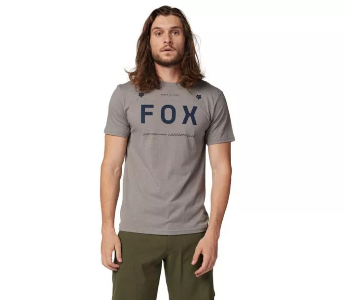 Pánské tričko Fox Aviation Prem Ss Tee Heather Graphite