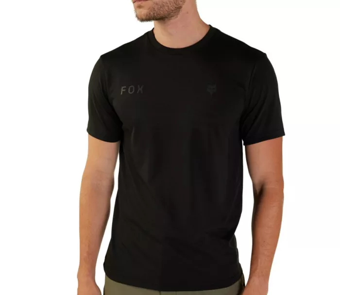 Fox Wordmark Ss Tech Tee Black vel. 2XL