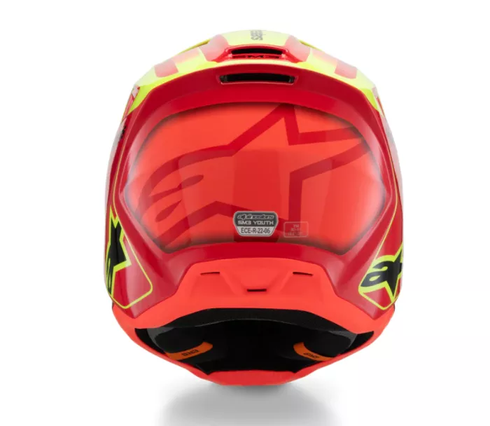Helma na motokros Alpinestars SM3 Youth Fray red/yellow/black glossy