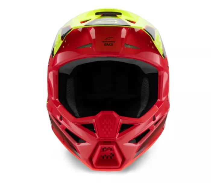 Helma na motokros Alpinestars SM3 Youth Fray red/yellow/black glossy
