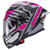 Integrální helma Caberg Drift Evo II Horizon matt grey/black/fuchsia