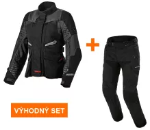 Výhodný set: Bunda Macna Fusor black dámská + Novado kalhoty black dámské