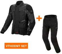 Výhodný set: Bunda Macna Fusor black pánská + Novado kalhoty black pánské