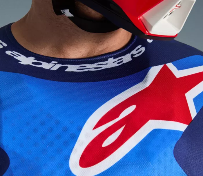 Alpinestars Fluid Grid blue/red vel. 2XL
