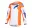 Dres na motokros Alpinestars Youth Fluid Grid orange/ucla blue