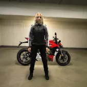 Dámská bunda na moto XRC Haderg AIR 2.0 fluo/grey