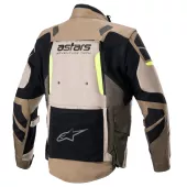 Pánská bunda Alpinestars Halo Drystar khaki/sand/yellow fluo