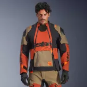 Bunda na moto Alpinestars Halo Pro Drystar XF laminated walnut/rusty/black