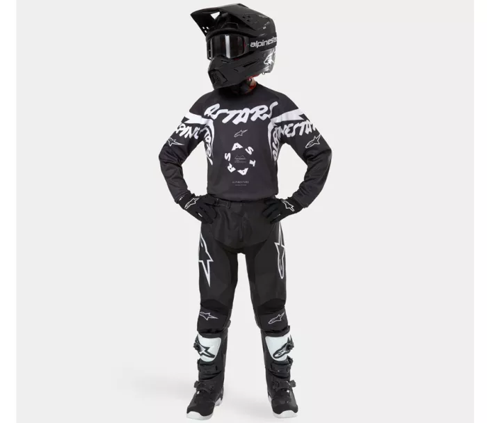 Dětské motokrosové kalhoty Alpinestars Youth Racer Hana black/white