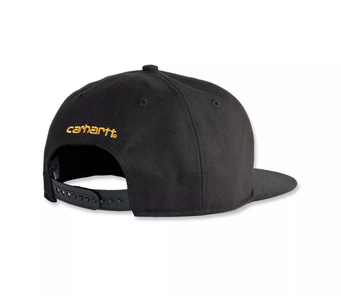 Kšiltovka CARHARTT FIRM DUCK FLAT BRIM BLACK