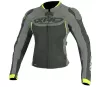 Dámská kožená bunda XRC Heilig 2.0 ladies jacket (kombi) blk/grey/fluo