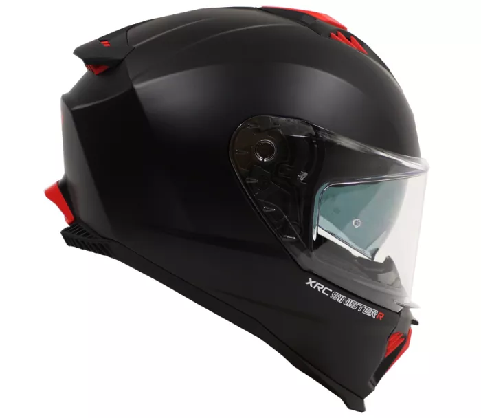 Helma na moto XRC Sinister R matt black/red