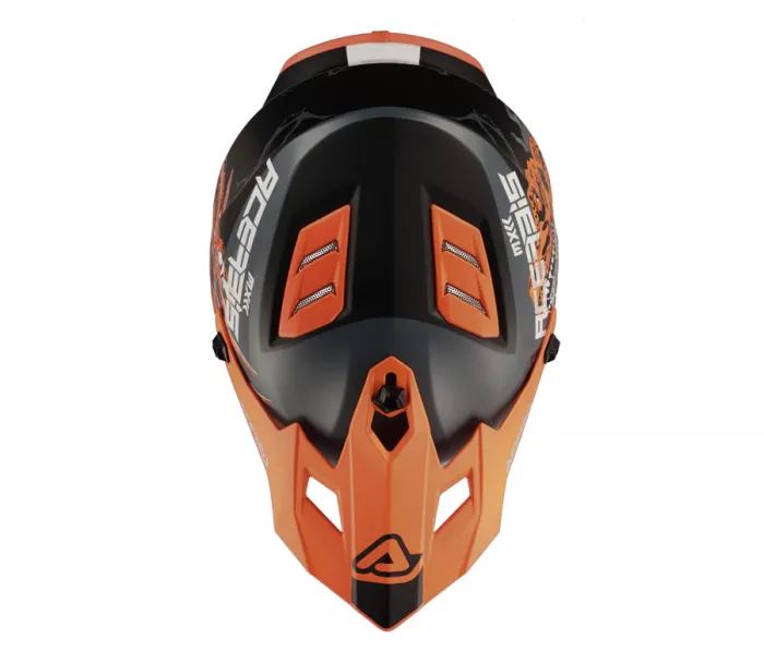 Dětská helma Acerbis Profile nero/arancio fluo