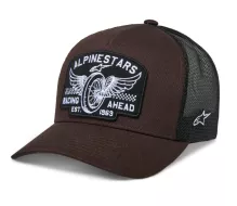 Kšiltovka Alpinestars Heritage patch Trucker brown/black