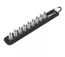 WERA Socket belt with 1/4" drive hex socket bits - US sizes