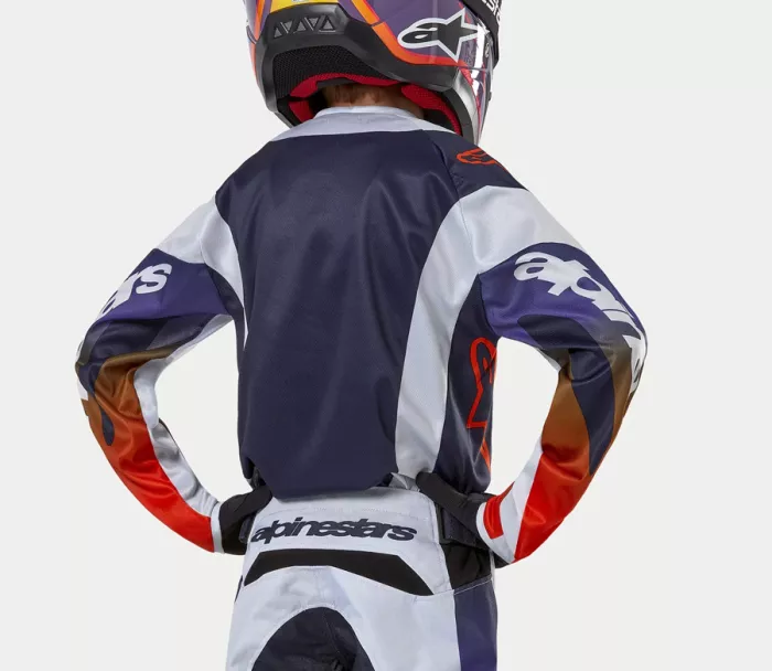 Dětský MX dres Alpinestars Youth Racer Hoen grey/orange/black