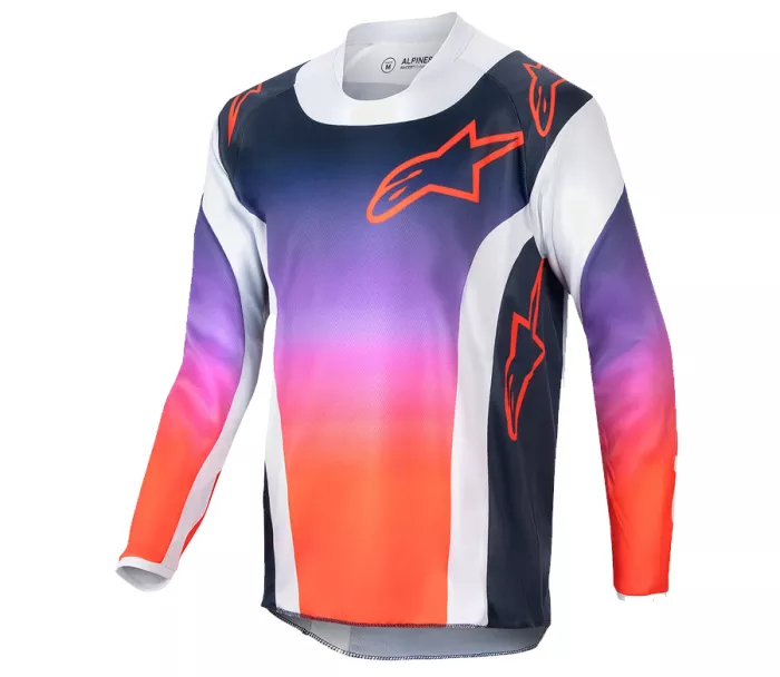 Dětský MX dres Alpinestars Youth Racer Hoen grey/orange/black