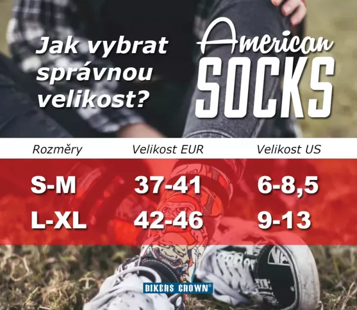 Designové ponožky American Socks AS211 Horror Time vel. S-M