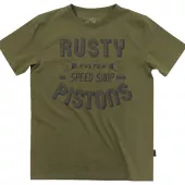 Rusty Pistons RPTSM97 Hulton khaki triko