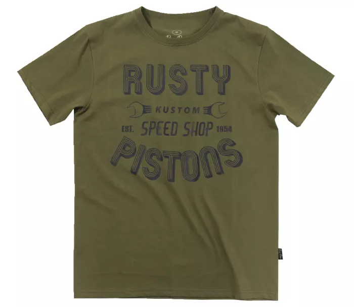 Rusty Pistons RPTSM97 Hulton khaki triko