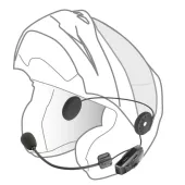 Bluetooth headset pro uzavřené a otevřené přilby Interphone U-COM7R Twin Pack
