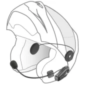 Bluetooth headset pro uzavřené a otevřené přilby Interphone U-COM8R, Twin Pack