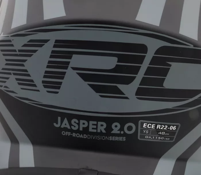 Dětská helma XRC MX Jasper 2.0 black/grey