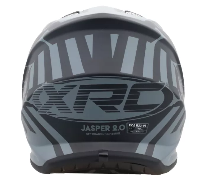 Dětská helma XRC MX Jasper 2.0 black/grey