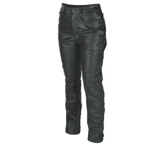 Kožené kalhoty Nazran Jeans Chopper black