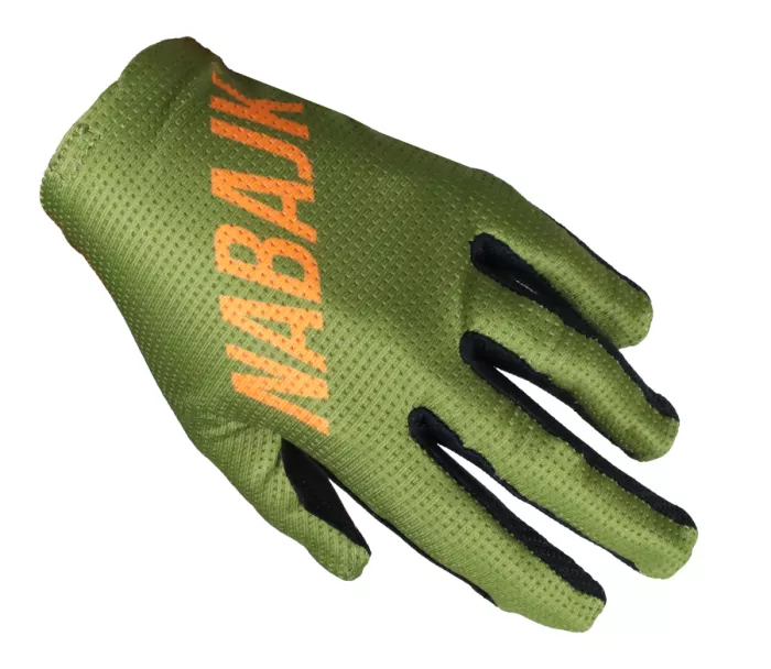 Nabajk Jesteed youth boys gloves khaki/black/orange vel. 9Y-10Y