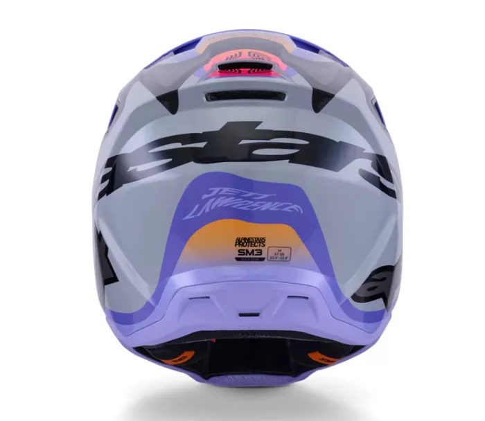 Helma na motokros Alpinestars Jettson SM3 grey/purple/black