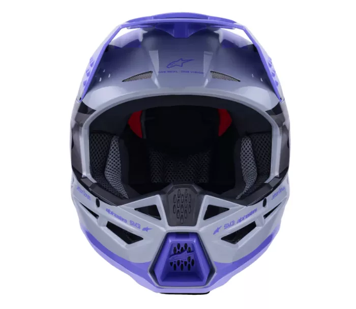 Helma na motokros Alpinestars Jettson SM3 grey/purple/black