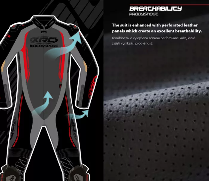 Jednodílná kombinéza XRC Circuito HLT men Tech10 black/white/fluo