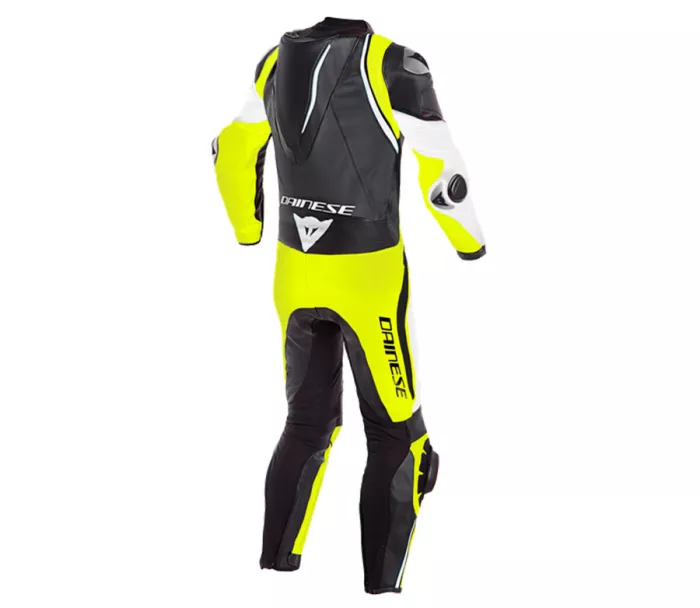 Kombinéza na motorku Dainese LAGUNA SECA 4 WHITE/BLACK/FLUO YELLOW