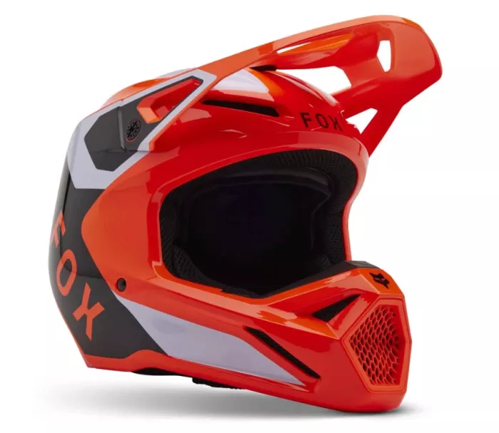 Motokrosová helma Fox V1 Lean Helmet Fluorescent Orange